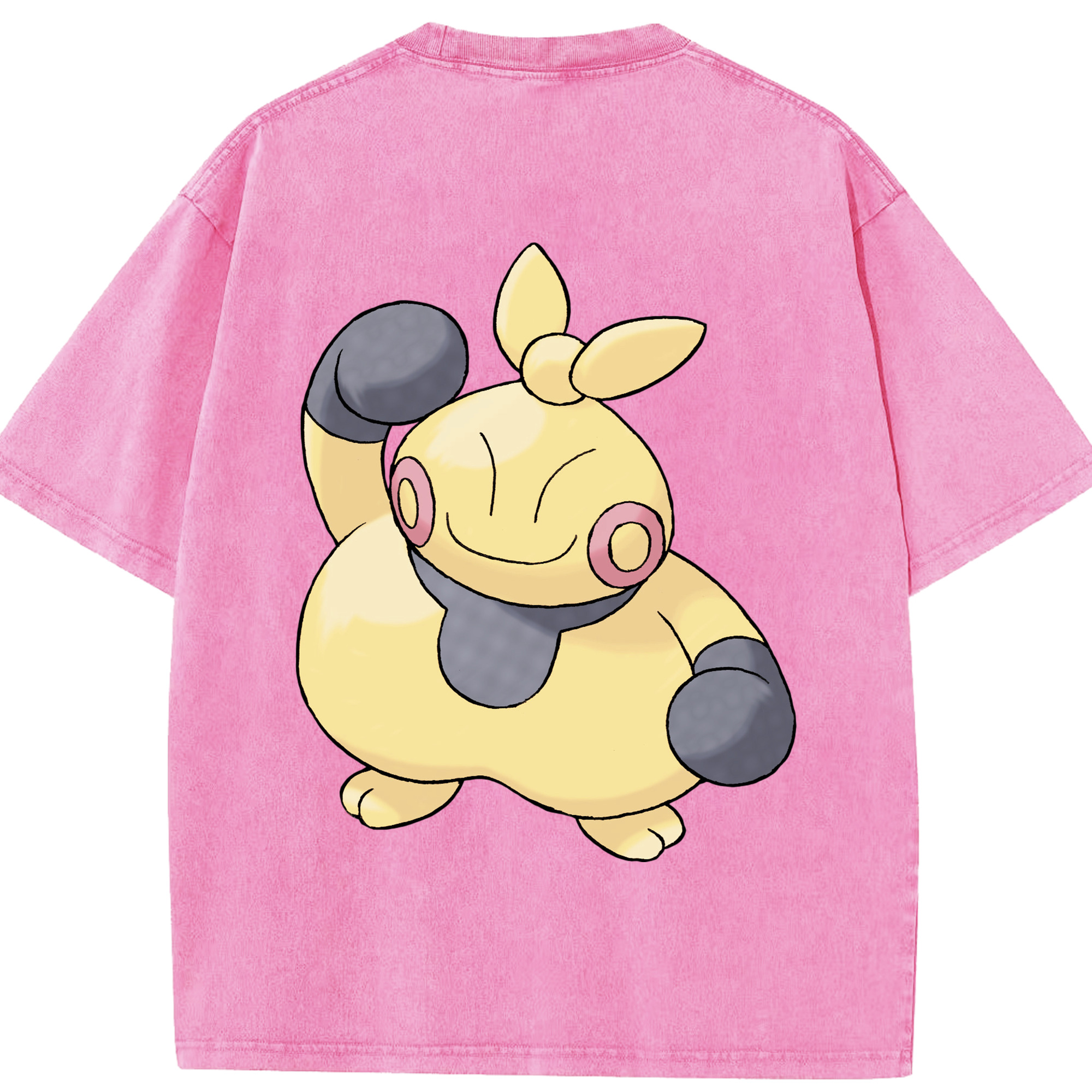 （画像用） ポケットモンスター Pokémon 綿100% ヴィンテージ風 半袖Tシャツ（背面プリント）